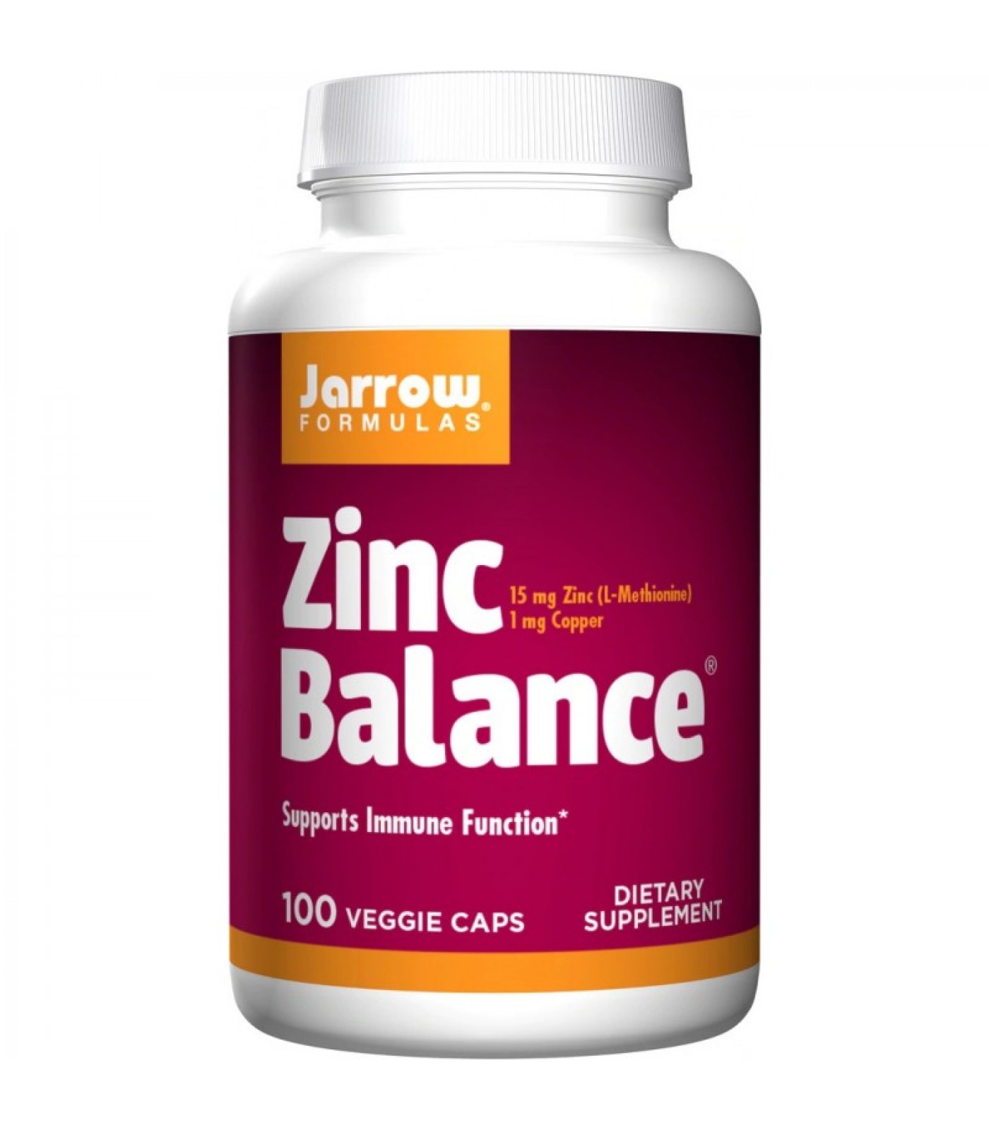 Jarrow Formulas Zinc Balance® 15mg (L-Methionine Sulfate) - Цинк
